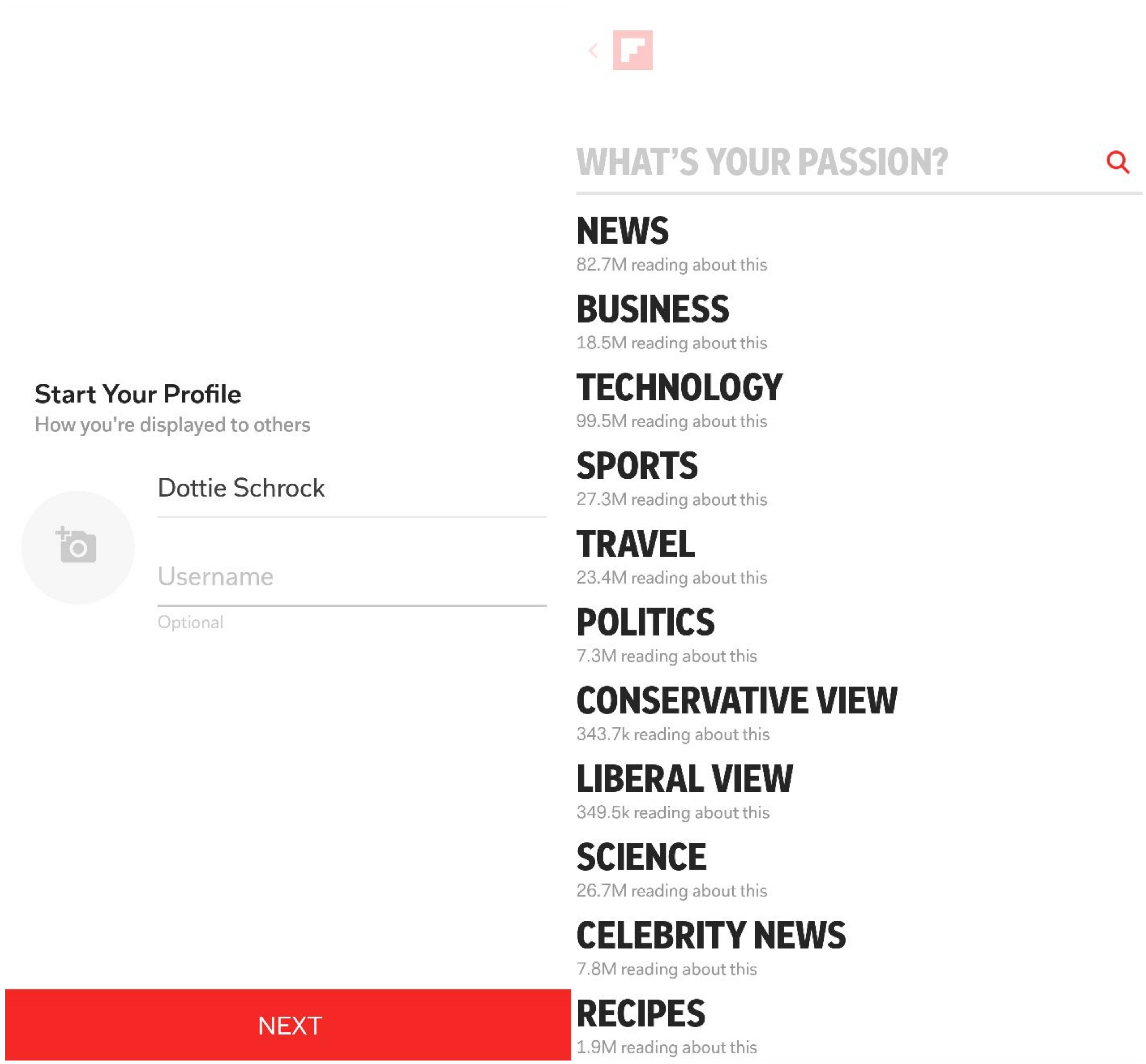 Flipboard App Engagement User Onboarding