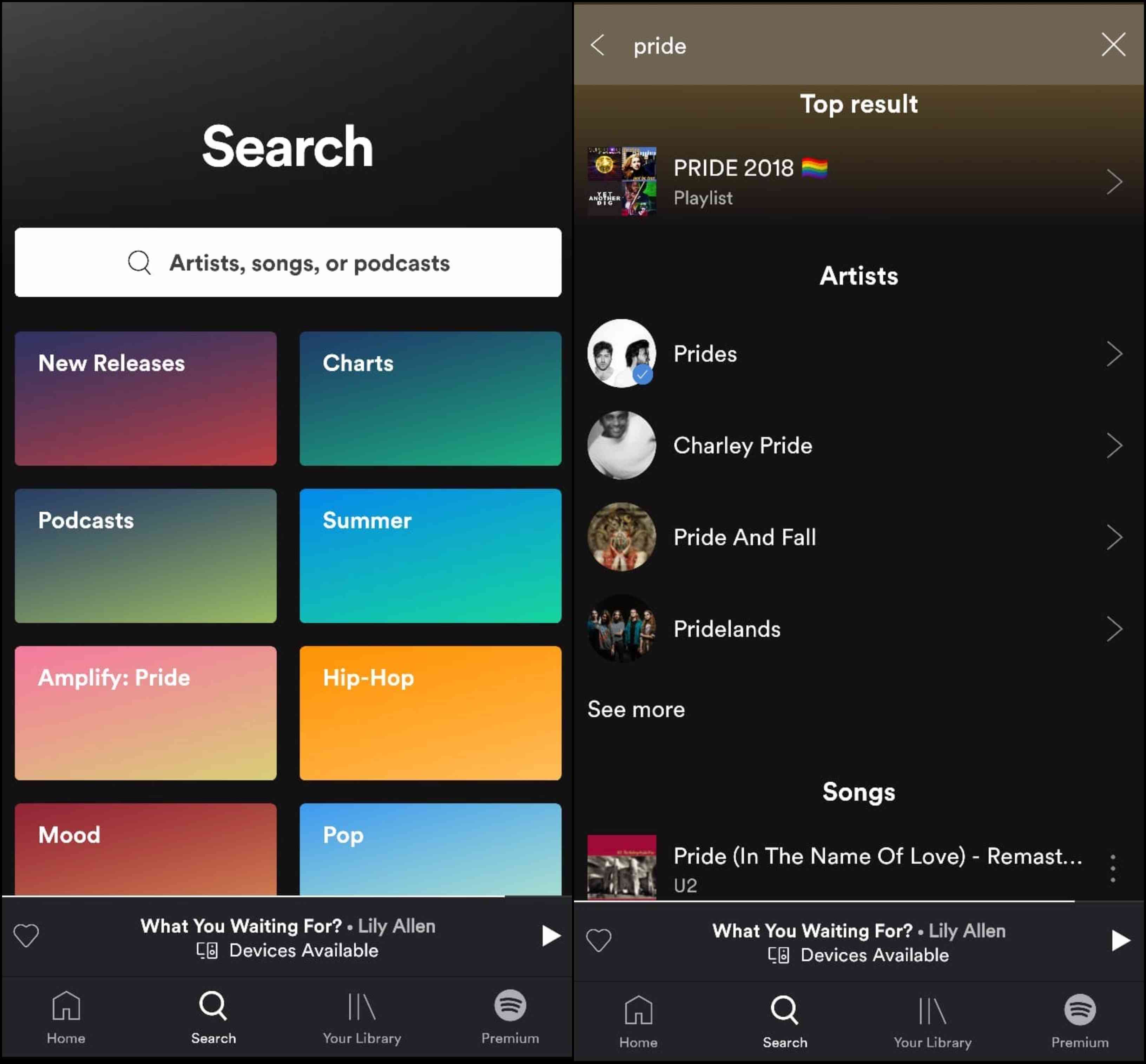 spotify podcasts search