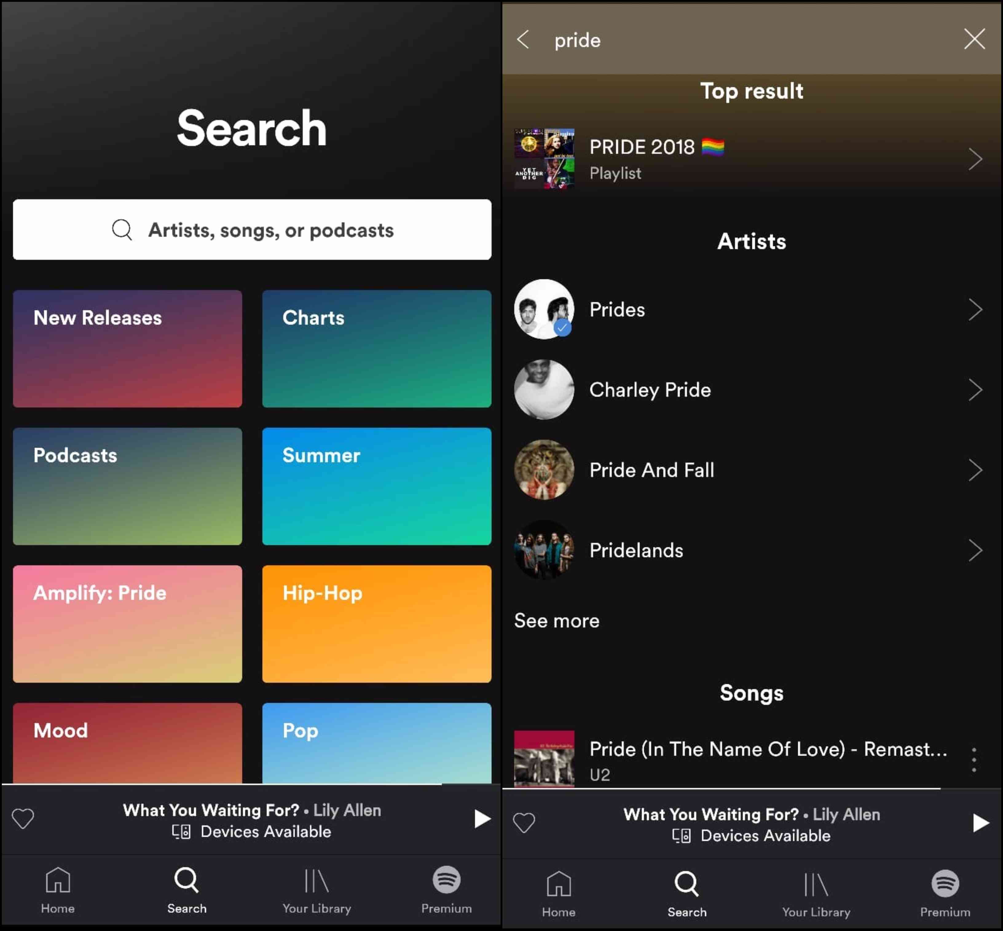 spotify music search