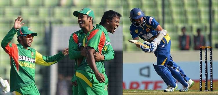Sri Lanka all out in first ODI against Bangladesh