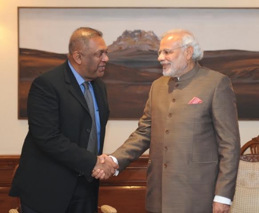 Min. Managala Samaraweera meets Indian PM