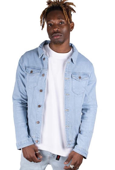 Veste en jeans Bleu Homme Black Industry