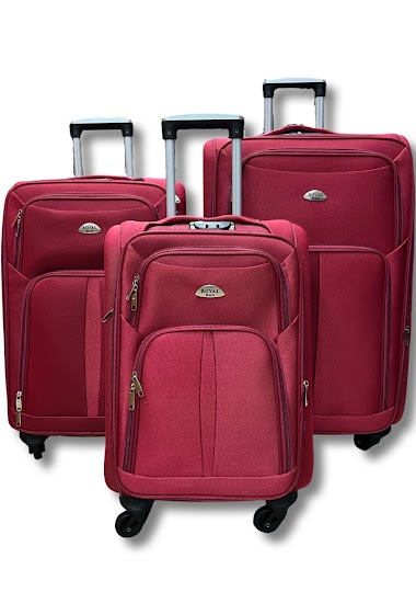 Set de trois valises en tissus