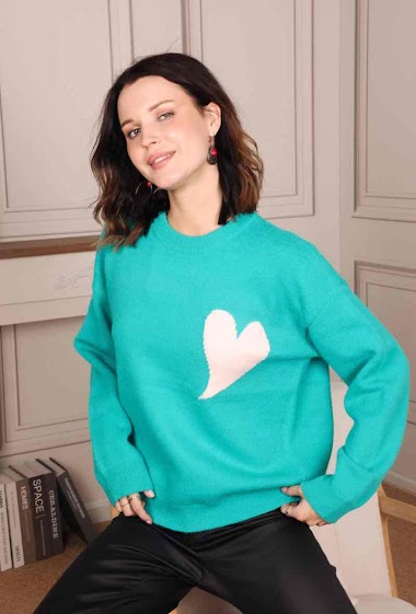 Sweater with heart