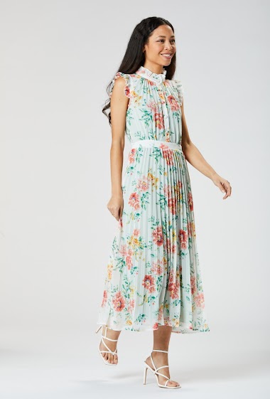 Lilium long pleated dress