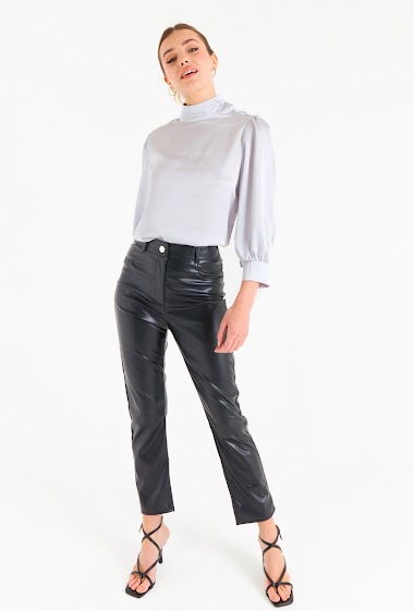 Lou blouse col rond manches 3/4
