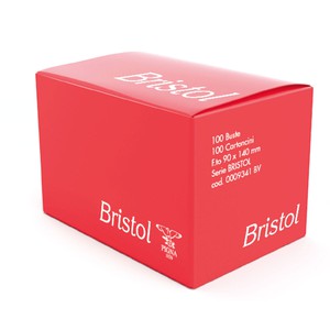 Confezione buste e cartoncini bristol bianchi