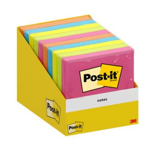 FOGLIETTI POST-IT NOTES 6820-COL-W10 COLORI ASSORTITI 3M 7.6x7.6cm}