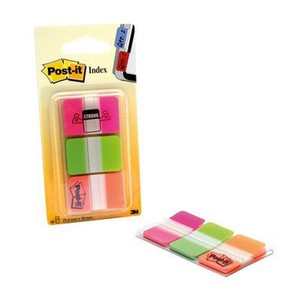 SEGNAPAGINA POST-IT INDEX STRONG 3M686PGO COLORI ASSORTITI 2.5x3.8cm}