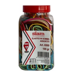 Elastici in gomma 100 gr colori assortiti