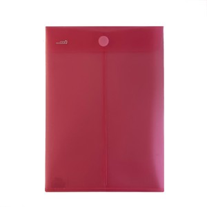 BUSTA PORTADOCUMENTI VERTICALE CON VELCRO ROSSA HFP 33.5x24cm}