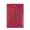 BUSTA PORTADOCUMENTI VERTICALE CON VELCRO ROSSA HFP 33.5x24cm