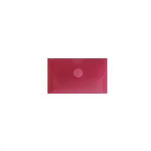 BUSTA PORTADOCUMENTI CON VELCRO ROSSA HFP 10.5x6.3cm}