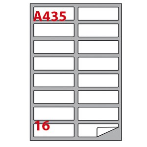 16 ETICHETTE ADESIVE IN FOGLI A4 MARKIN BIANCHE MARKIN 99.1x34mm