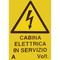 Cartello Segnaletico Avvertimento CABINA ELETTRICA Alluminio Abc Segnaletica 33.3x50cm