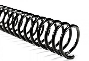 SPIRALI IN PLASTICA COIL NERO TOSINGRAF Ø 10mm 140 FOGLI RILEGABILI}