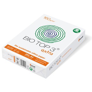 BIO TOP 3 EXTRA CO2 NEUTRAL BIANCO NATURALE MONDI A4 160gr