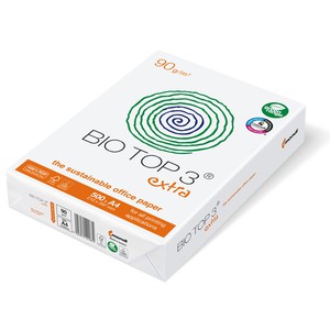 BIO TOP 3 EXTRA CO2 NEUTRAL BIANCO NATURALE MONDI A4 90gr