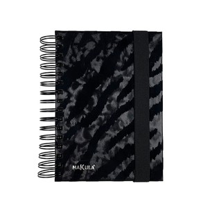 NOTEBOOK MAKULA EBONY TIGER LUCIDO PUNTINATO 100 FOGLI}