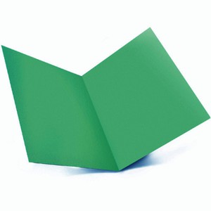 Cartelline a busta - cartoncino Bristol 200 gr - 26x34 cm - verde