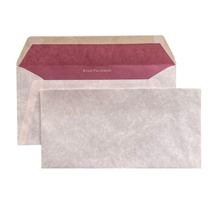 BUSTA ROYAL PARCHMENT GOMMATA ROSA 208 11x22cm DL}