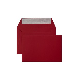 BUSTA TWILL STRIP ROSSO FAVINI 12x18cm