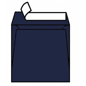 Busta Twill Strip Indaco 17x17cm 120gr Taglio Quadro