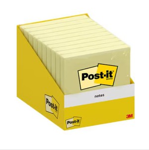 FOGLIETTI POST-IT NOTES 6820-CY-W10 GIALLO CANARIO 3M 7.6x7.6cm}