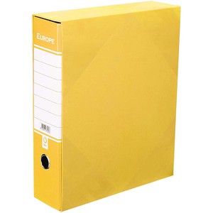 REGISTRATORE A LEVA EUROPE GIALLO ARCA 35x28.5x8cm}