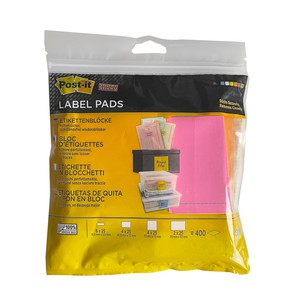 ETICHETTE POST-IT SUPER STICKY LABEL PADS 2900-WYEU COLORI ASSORTITI 3M}