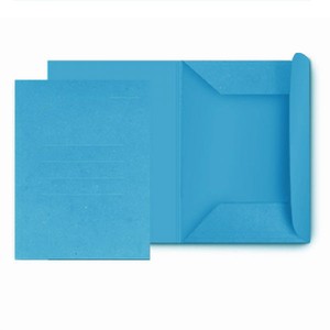 CARTELLINA 3 LEMBI MANILLA ECHO AZZURRA CARTOTECNICA DEL GARDA 200gr 25x33cm}