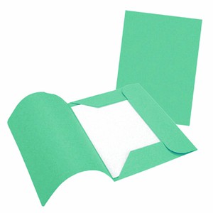CARTELLINA 3 LEMBI MANILLA ECHO VERDE CARTOTECNICA DEL GARDA 200gr 25x33cm}