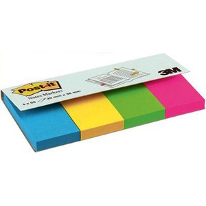 SEGNAPAGINA IN CARTA POST-IT NOTES 670-4U COLORI ASSORTITI 2x3.8cm}