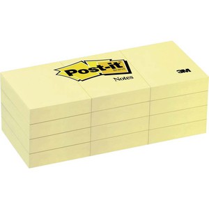 FOGLIETTI POST-IT NOTES CANARY 653 GIALLO CANARIO 3M 3.8x5.1cm}