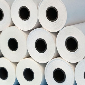 ROTOLINO TERMICO 80mm x 120MT Foro 25mm BIANCO}