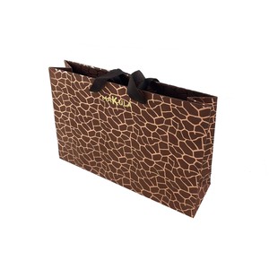 SHOPPER MAKULA BRONZE GIRAFFE 36X24cm