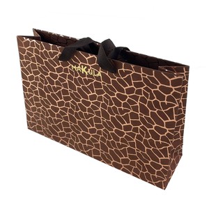 SHOPPER MAKULA BRONZE GIRAFFE 53X37cm