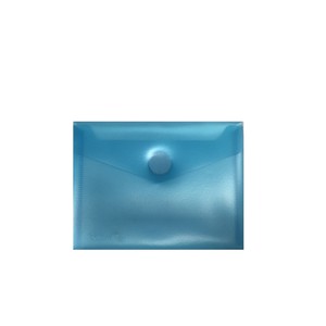 BUSTA PORTADOCUMENTI CON VELCRO BLU HFP 16x12cm