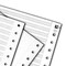 CARTA A MODULO CONTINUO L.F. STACCABILE BIANCA FM ROTOLIFICIO 60gr 12''X24cm
