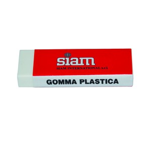 GOMMA PLASTICA BIANCA SIAM 20X64X10 MM}