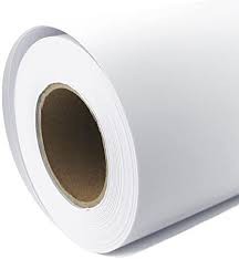 ROTOLO PLOTTER WHITE BACK ANTISPAPPOLO BIANCO PEREGO CARTA 120gr 100cm x 80MT}