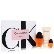 OBSESSION by Calvin Klein - Gift Set -- 3.4 oz Eau De Parfum Spray + 6.7 oz Body Lotion + .5 oz Mini EDP Spray -- for Women