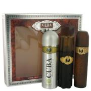 Cuba Gold by Fragluxe - Gift Set -- 3.3 oz Eau De Toilette Spray + 3.3 oz After Shave Spray + 6.7 oz Body Deodorant Spray -- for Men