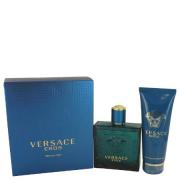 Versace Eros by Versace - Gift Set -- 3.4 oz Eau De Toilette Spray + 3.4 oz Shower Gel -- for Men