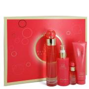 Perry Ellis 360 Coral by Perry Ellis - Gift Set -- 3.4 oz Eau De Parfum Spray + .25 oz Mini EDP Spray  + 4 oz Body Mist Spray + 3 oz Shower Gel -- for Women