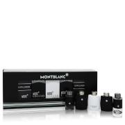 Montblanc Explorer by Mont Blanc - Gift Set -- 2 x 0.15 Mini EDT in Montblanc Legend + 2 x .15 Mini EDP Spray in Montblanc Explorer + 0.15 oz Mini EDT in Montblanc Legend Spirit -- for Men