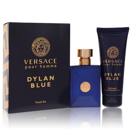 Versace Pour Homme Dylan Blue by Versace - Gift Set -- 2 piece Travel Set includes 1.7 oz Eau de Toilette Spray + 3.4 oz Shower Gel -- for Men