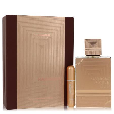 Al Haramain Amber Oud Gold Edition Extreme by Al Haramain - Gift Set 6.7 oz 6.7 Pure Perfume Spray + 0.34 oz Refillable Spray 200 ml for Women
