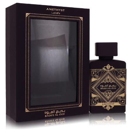 Amethyst Badee Al Oud by Lattafa - Eau De Parfum Spray (Unisex) 3.4 oz 100 ml