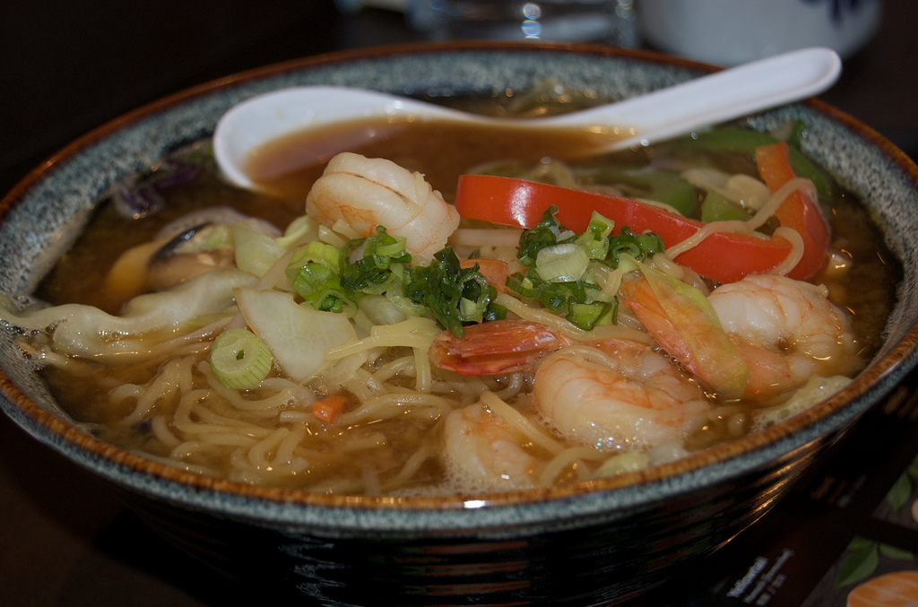 Soupe de Ramen aux crevettes